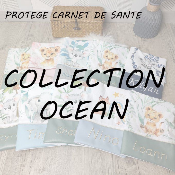 PROTEGE CARNET DE SANTE - COLLECTION OCEAN