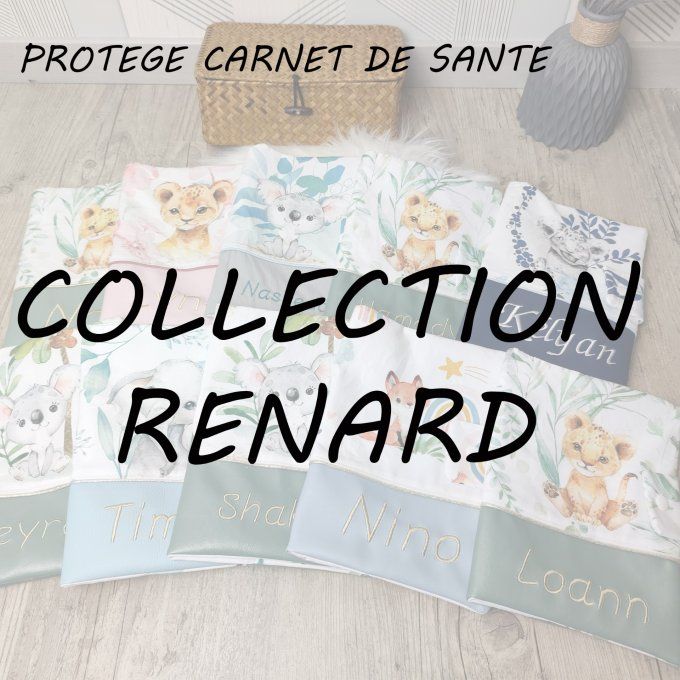 PROTEGE CARNET DE SANTE - COLLECTION RENARD