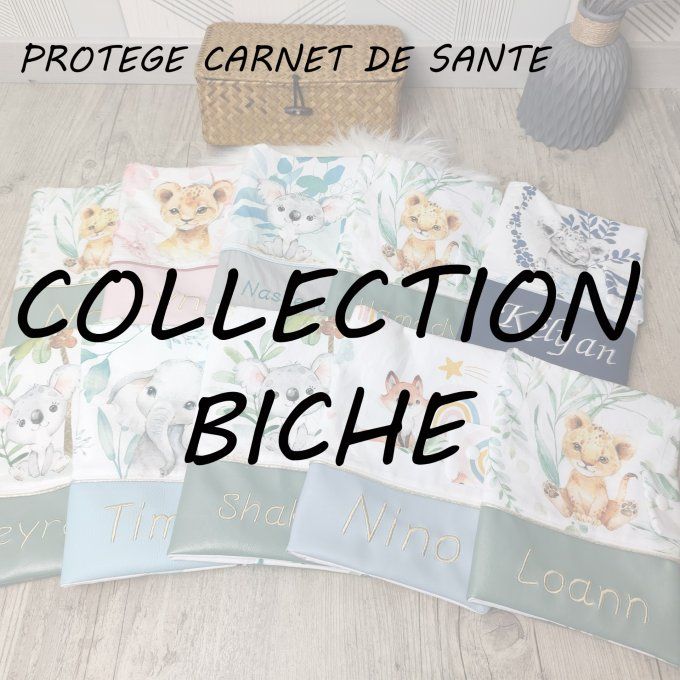 PROTEGE CARNET DE SANTE - COLLECTION BICHE