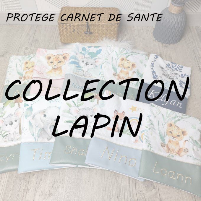 PROTEGE CARNET DE SANTE - COLLECTION LAPIN