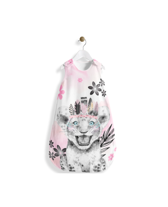 Gigoteuse 0 - 12 mois - Savane rose et noir