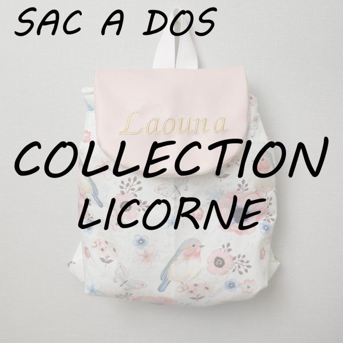 SAC A DOS - COLLECTION LICORNE