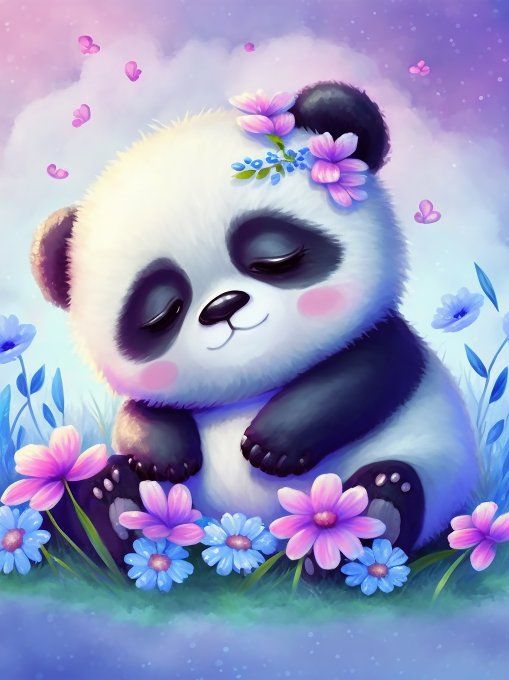 Couverture Panda - 75 x 100 cm  