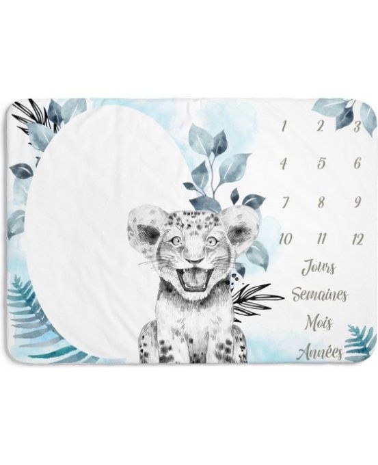 Liste de Naissance Sandrine & Anthony - Tapis étape - Lion Bleu