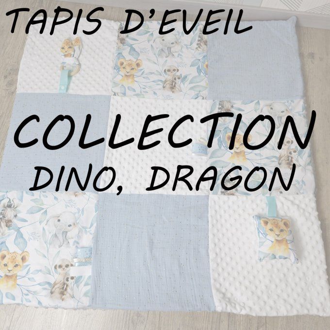 TAPIS D'EVEIL - COLLECTION DINO, DRAGON