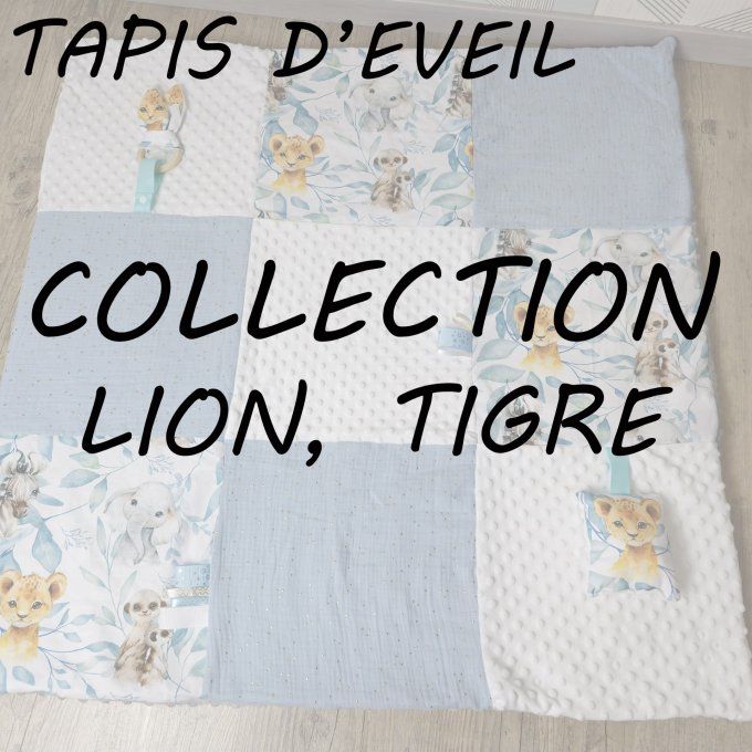 TAPIS D'EVEIL - COLLECTION LION, TIGRE
