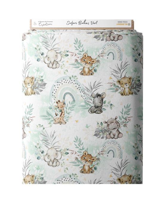 Sac à dos - Déstockage - Tissus Safari Babies Vert (MDP) 