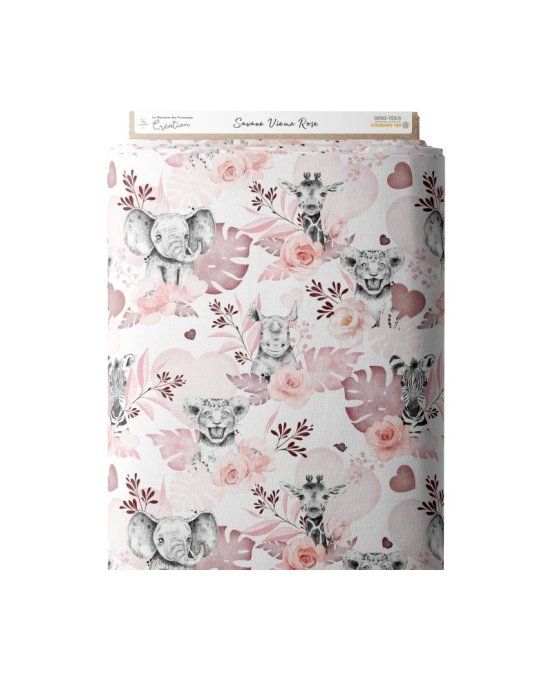 Sac à dos - Déstockage - Tissus Savane Vieux Rose (MDP) 