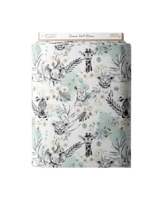 Sac à dos - Déstockage - Tissus Savane Vert d'eau (MDP)  