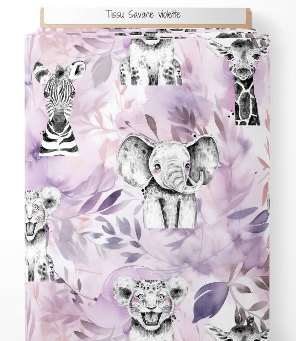 Sac à dos - Déstockage - Tissus Savane violette