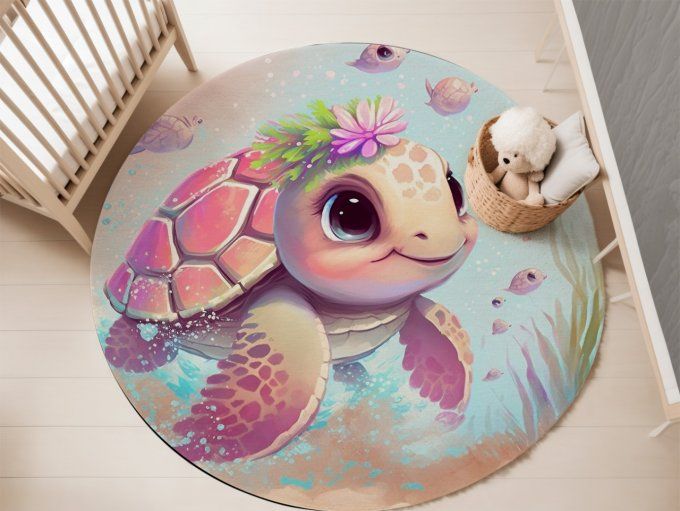Tapis Rond - Tortue