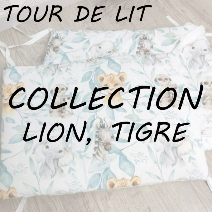 TOUR DE LIT - COLLECTION LION, TIGRE