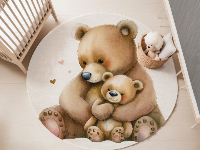 Tapis Rond - Ours