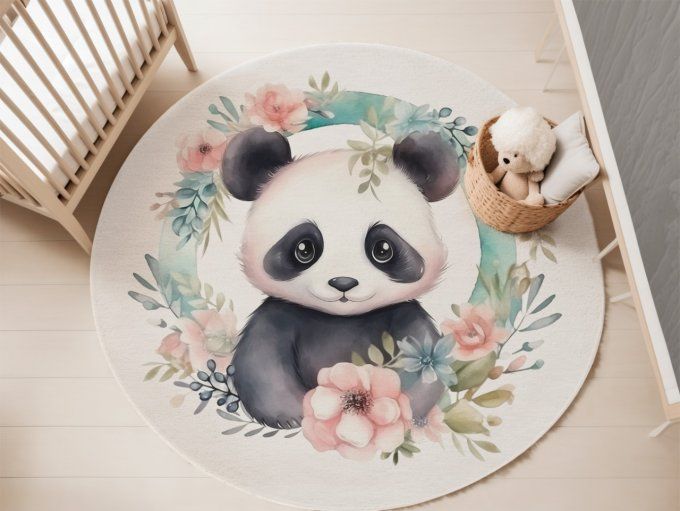 Tapis Rond - Panda